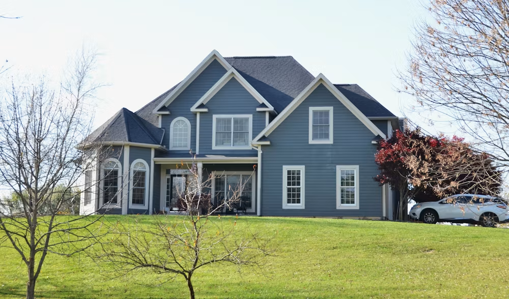 Residential home protected by homeowners insurance