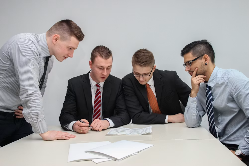Insurance advisor reviewing coverage options with a client